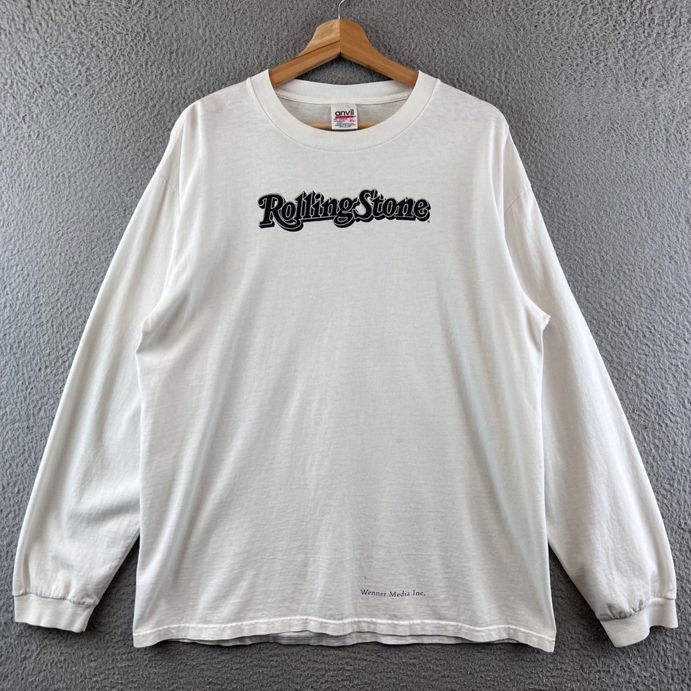 Vintage Rolling Stone Long Sleeve T-Shirt Anvil Men's XL Wenner Media Inc.‎